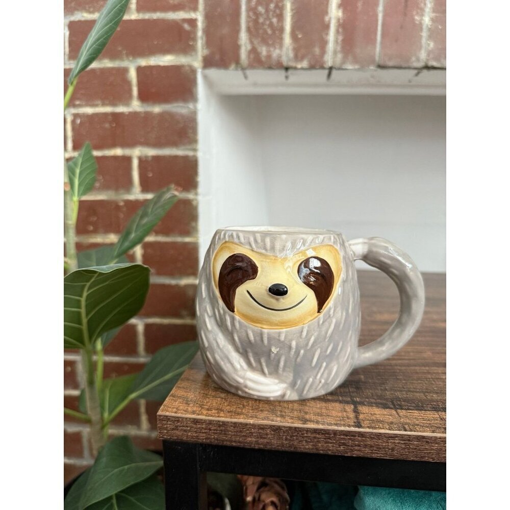 Sloth ceramic drinking mug